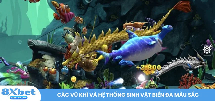 Các vũ khí và hệ thống sinh vật biển đa màu sắc